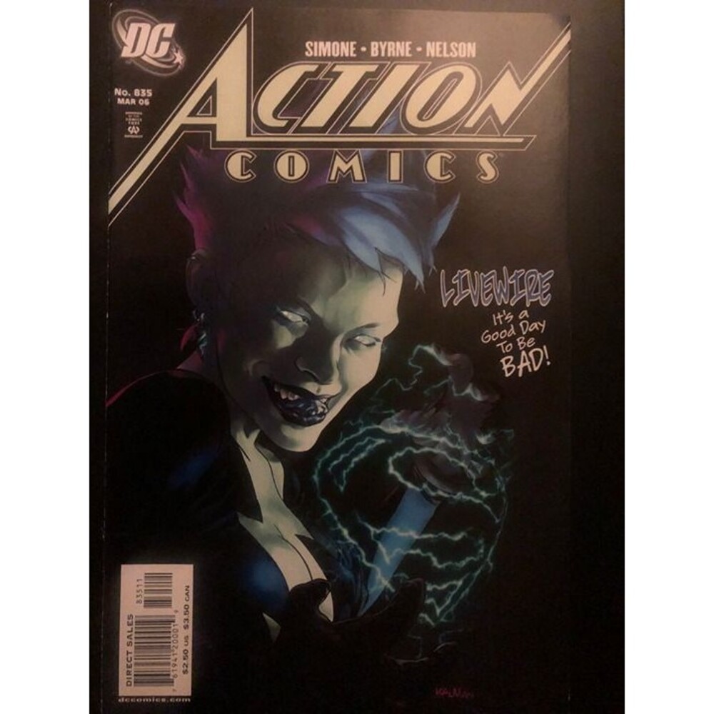 Action Comics #835/DC Comic Book/1st Livewire in DC Continuity/VF